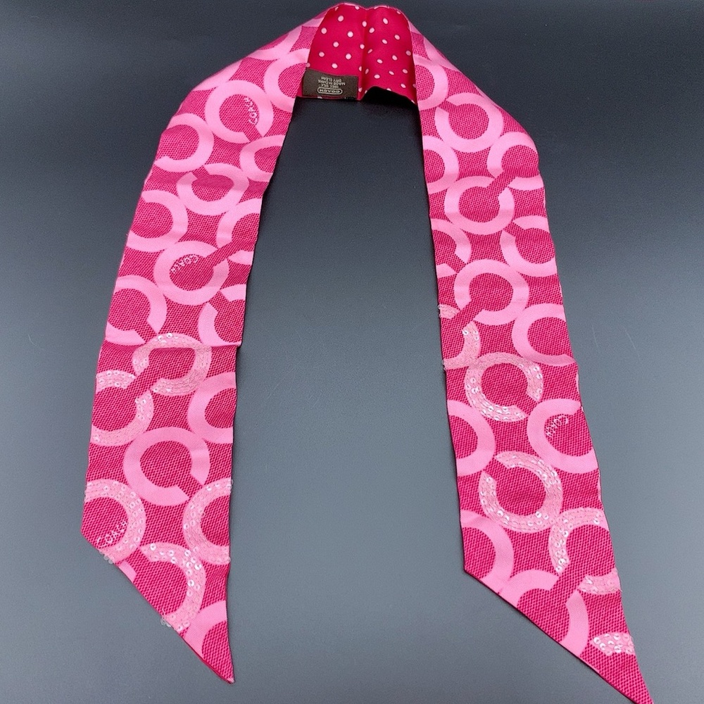 Pink Circle Pattern Women's Scarf